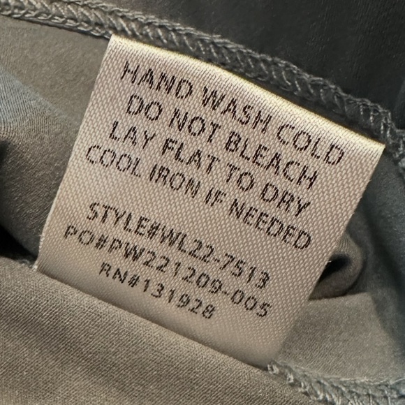 Wishlist Skort Size L Blue Gray Built In Shorts Elastic Waistband Curved Hem - Picture 8 of 10